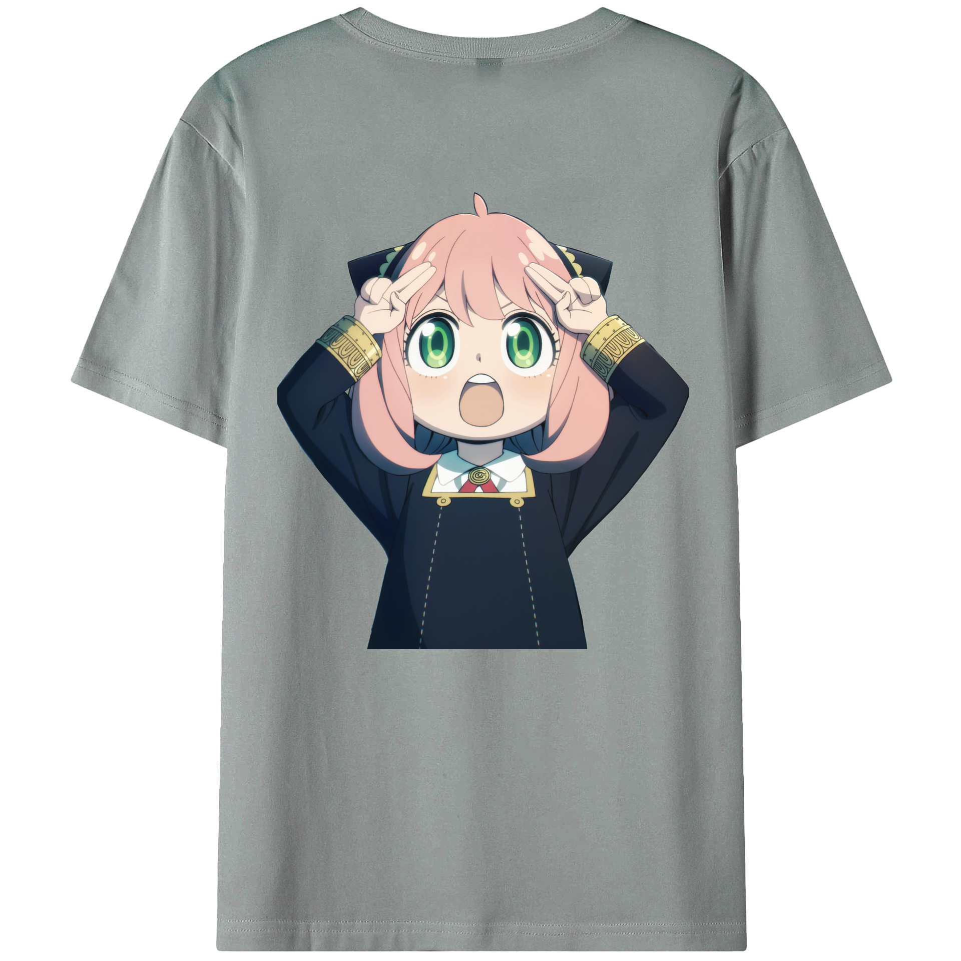 （画像用） SPY×FAMILY间谍家家酒 綿100％ メンズ半袖Tシャツ（バックプリント） 通気性